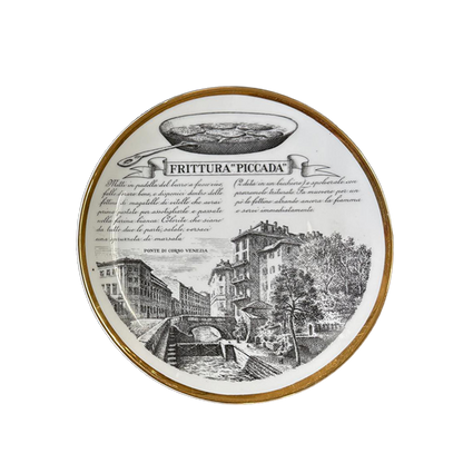 Fornasetti - Set 2 Piatti Ricette Milano - Anni '70